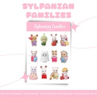 SYLVANIAN FAMILIES Sylvanian Family aesthetic ins korea sticker For scrapbook Decoration, deco Pattern, journaling, phonecase,headphone, Cute sticker