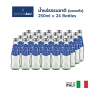 📌ส่งฟรี GOCCIABLU Mineral Water 250 ml. Glass 24 bottle ก็อคเซียบลู น้ำแร่ธรรมชาติ 250 มล. ขวดแก้ว 2