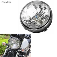 Fitow Universal 12V Motorcycle Headlight H4 Haen Hernia Lamp For CB400 CB500 CB900 FE