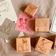 craft together_ Slow Days & Soft Light Wooden Stamp Series