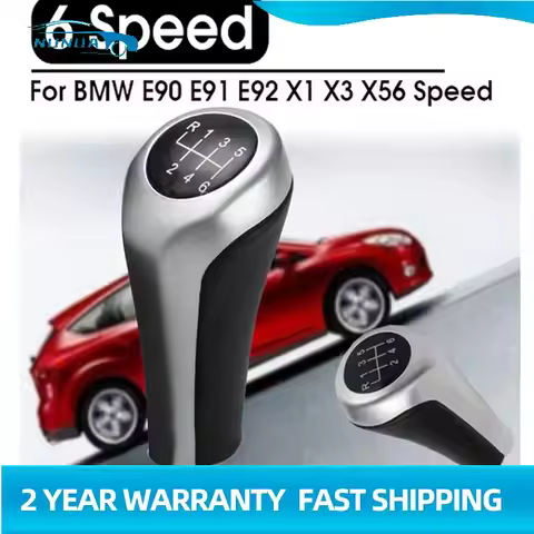 Car 6 Speed Gear Shift Knob Gear Head Shifter Knob Head 25117566267 Replacement For BMW E46 E81 E82 