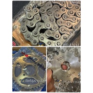 Sport sprocket chain (RK / DID black Zin chain / Sprocket) Xipo, Satria, RGV