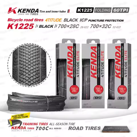 2PCS KENDA K1225 Road Bicycle Tire 700x28C 700x32C Road Bicycle Clincher Foldable Gravel Tyre