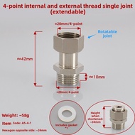 JIEXIAOMAN | Brass Electroplated Reducer 4 to 6 and 1 inch DN15