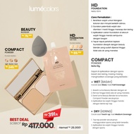 [BUNDLING SCBBCP] Foundation Sachet + Compact Powder Lumecolors + Beauty Blender PKTB011