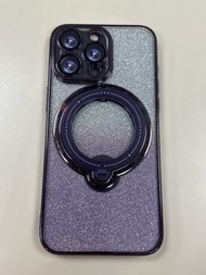 紫色iPhone 15 pro max magsafe 殼 可作支架