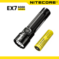NITECORE EX7 Running Hiking Flashlight USB-C 6000 Lumens Rechargeable LED EDC Uhi Beam Distance 50