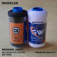 40/2 Spun Polyester Sewing Thread, Strong, Durable, Premium Quality WHEELER