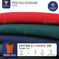 KAIN COTTON COMBED 20S KATEGORI WARNA TUA (BAHAN KAOS)