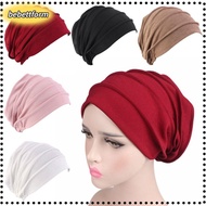 LIKE Women Cancer Muslim Scarf Cap Elastic Cloth Cotton Chemo Cap
