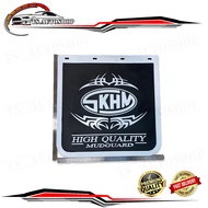 แผ่นยางบังโคลน ยางบังโคลน รถใหญ่ รถบรรทุก สี่ล้อใหญ่ 6 ล้อ ฯลฯ Size: 24x24 นิ้ว 1 ชุด 2 ชิ้น.รถบร