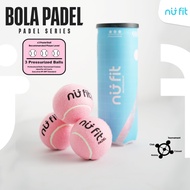 Nu Fit - Padel Balls - Padel Balls Contents 3 - Pressurized Padel Ball - Padel Ball Pro - Padel Ball