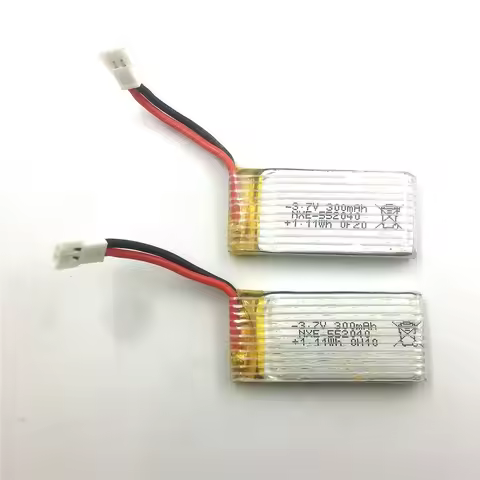 2PCS/Lot 3.7V 300mAh Lipo Battery For WLtoys V911S / XK K100 RC Helicopter Spare Parts Accessories W