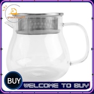 Heat Resistant Coffee Pot Hand Brewing Coffee Pot Steel Cover Transparent Sharing Pot Glass Brewing 