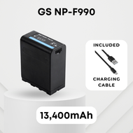 GS Pro NP-F980 NP-F990 NP-F980A 13400mAh Rechargeable NP-F Li-ion Battery Type C USB
