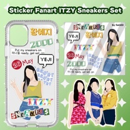 Sticker Kpop Fanart ITZY Sneakers vector jyp lee chaeryeong hwang yeji shin yuna shin ryujin julia l
