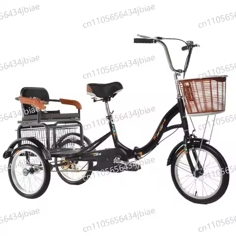 Elderly tricycle rickshaw Elderly scooter pedal tandem pedal bicycle