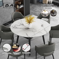 TheBags Sintered Stone Folding Table Dining Table Household Simple Living Room Round Extendable Mult