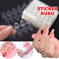 Nail Sticker Toenail Pelekat Kuku Gam Jeli Alat manikur Jelly adhesive Super Sticky pink jelly glue 