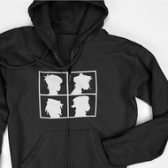 Hoodie Zipper Jacket - Gorillaz Band Silhouette