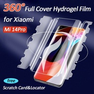 360°  Hydrogel Film for Xiaomi Mi 14Pro/13 Pro/12S Ultra/11 Lite/11 Pro/10Ultra Full Coverage Screen Protector for Xiaomi 12X