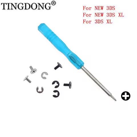 For NEW3DS/NEW3DS XL/3DS XL Battery Back Cover Screw Shell Screws WIth Tool Mount Repair Secure