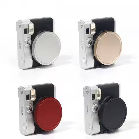 Aluminium Alloy Instant Camera Lens Cover For Fujifilm Instax Mini 90 Waterproof Dustproof Len Caps 
