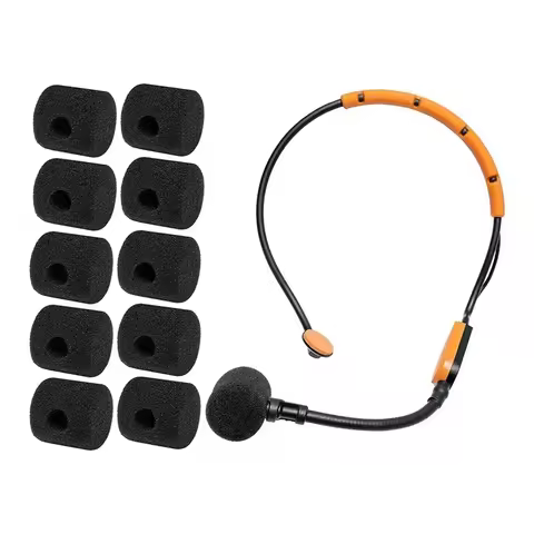 AU61-For Shure For SM31FH SM31 Fitness Headset, PGA31, P31 Mic Covers Pop Filter 10 Pcs Microphone B