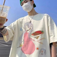 Frieren anime couple tshirts street tshirts Girly T-shirt korean tshirt oversizes tshirt