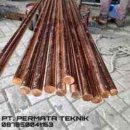 As Tembaga Diameter 8mm x 500mm tembaga batangan murni - tembaga murni