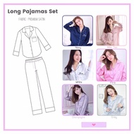 ซื้อ 2 ชุดถูกกว่า ชุดนอนผ้าซาติน พรีเมี่ยม ฟรีไซต์ ชุดนอนผู้หญิง แขนยาวขายาว ใส่สวย ส่งฟรี คุณภาพดี 