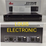 Equalizer DBX 231 SUB DBX 231SUB DBX231 + Subwoofer Output Subwoofer