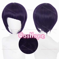 Jiro MHA Kyoka Cosplay Wig Women Short Dark Blue Purple Anime Wigs Heat