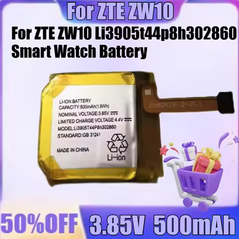 New Li3905t44p8h302860 3.85V 500mAh Battery High Quality Battery for ZTE ZW10 Li3905t44p8h302860 Sma