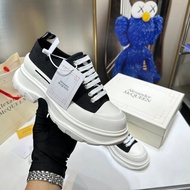 Alexander McQueen Canvas Shoes Heightening Platform Thick-Soled Canvas Shoes McQueen Heightening Sho