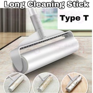 [SG] Long Cleaning Stick (T) 19cm Roller Sticky Roll Floor Cleaner Rolls Rolling Mop Broom Remove Du