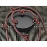 4mm Brown Nylon String 9 Hooks Amulet men's Long necklace!