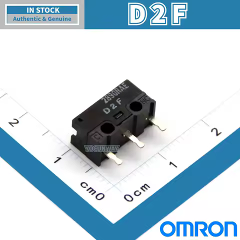OMRON D2F Microswitch Original from Japan Grey Dot Mouse Button 3 Pins New Authentic Computer D2F Se