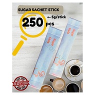 READY STOCK WHITE SUGAR SACHET STICK (GULA PAKET)250pcs 5g