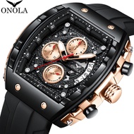 ONOLA brand new fashionable business luxury, date, quartz men's watch