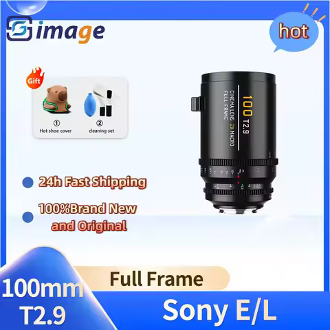 SG image 100mm T2.9 Full Frame Macro Cinema Lens for Leica L/Panasonic L/Sony E A5000 A6000 A6600 NE