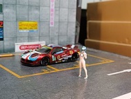 1:64 CM Model Ferrari 488 LM Liberty Walk with figure 1/64