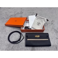 愛馬仕Hermes kelly to go Epsom皮 黑金色全配