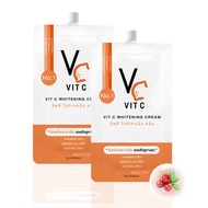 VC. Vit C Whitening Cream วิตซี ไวท์เทนนิ่ง ครีม (7 กรัม x 2 ซอง)