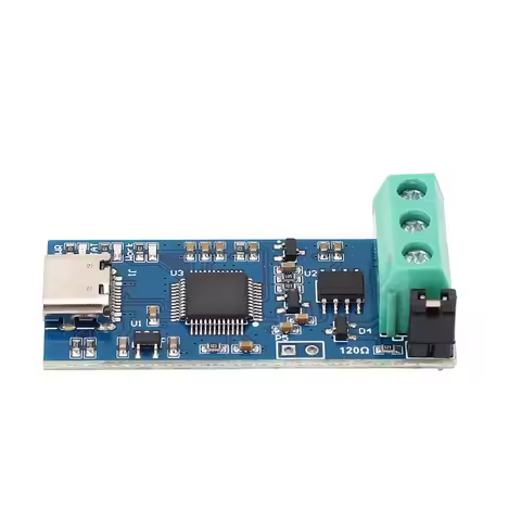 USB to CAN Module Converter Adapter Type C Power Supply for CAN2.0A CAN2.0B CAN‑FD Bus Analyzer V2.0