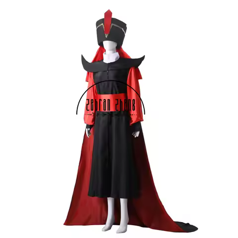 Full Set Adult Men Jafar Costume Outfit Cosplay Costume For Halloween Party