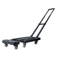 Household Universal Wheel Cargo Cart Push Cart Small Cart Handcart Lightweight Luggage Cart61K3Folda