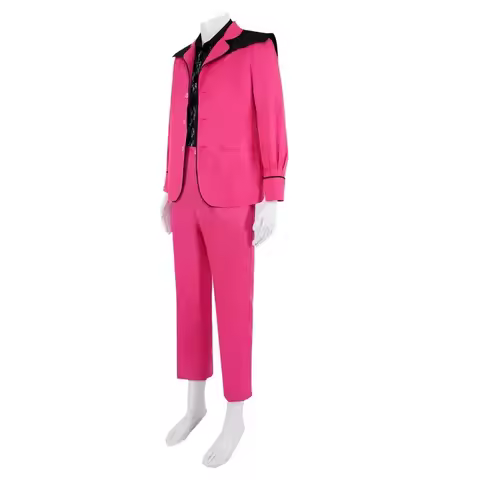 2022 movie Elvis Presley costume jacket pink suit outfit men fashion idol Halloween carnival cosplay