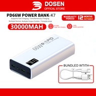 DOSEN original 66W 100% super fast charge powerbank 50000mah cepat mengecas magsafe powerbank 30000m