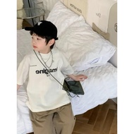 COD Summer Korean printed short sleeved handsome boy T-shirt cool boy T-shirt